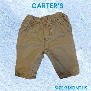 CARTERS BOMBER SHORTS FOR BABIES OLIVE COLOURED SIZE 3 MONTHS
